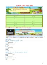 Đề thi Violympic Toán Lớp 1 - Vòng 8 - Năm học 2014-2015